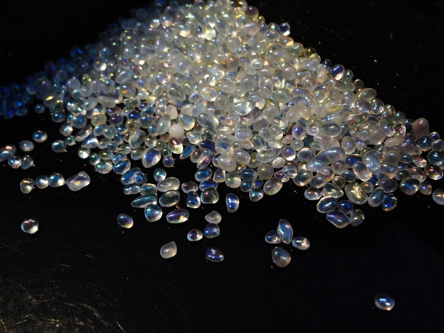 Iridescent Glass Pebbles