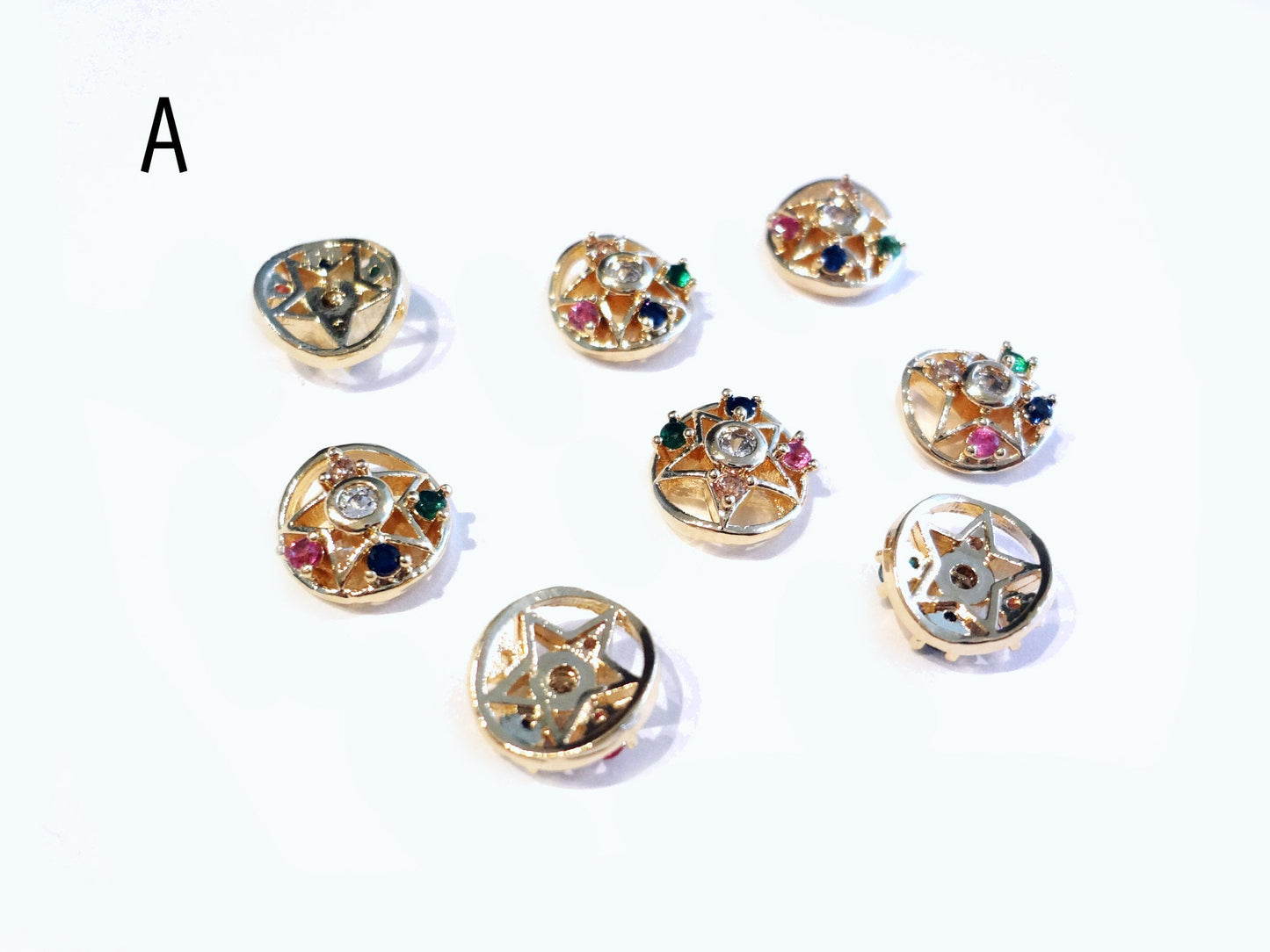 Sailor Moon 3D Metal Decoration with Zircon Gemstones