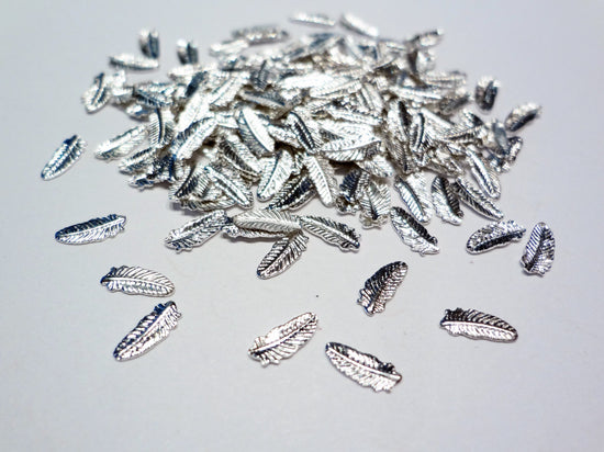 6x3mm Silver Feather Rivets