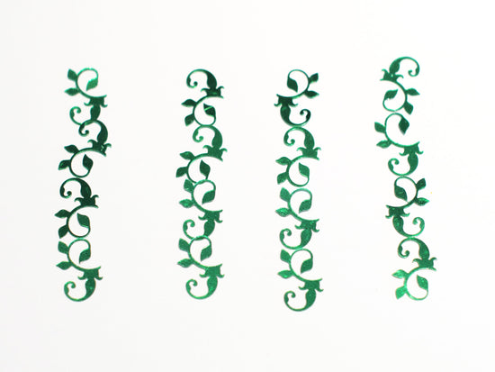 Load image into Gallery viewer, Metallic Green Vines Sequins, 14x9mm
