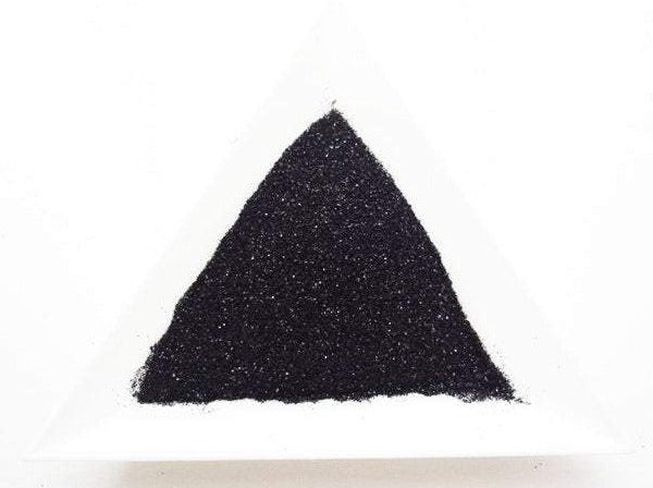 Charcoal Black Loose Ultra Fine Glitter, .006" Hex, 0.15mm, 1/170