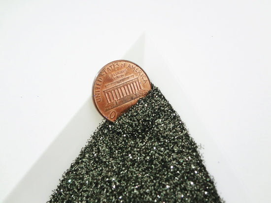 Load image into Gallery viewer, Army Green Loose Ultra Fine Glitter, .008&amp;quot; Hex, 0.2mm 1/128

