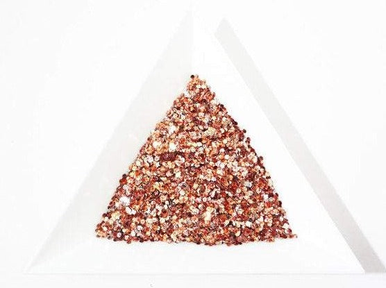 Duo Red and Pale Gold Loose Glitter, .040" Hex, 1mm, 1/24